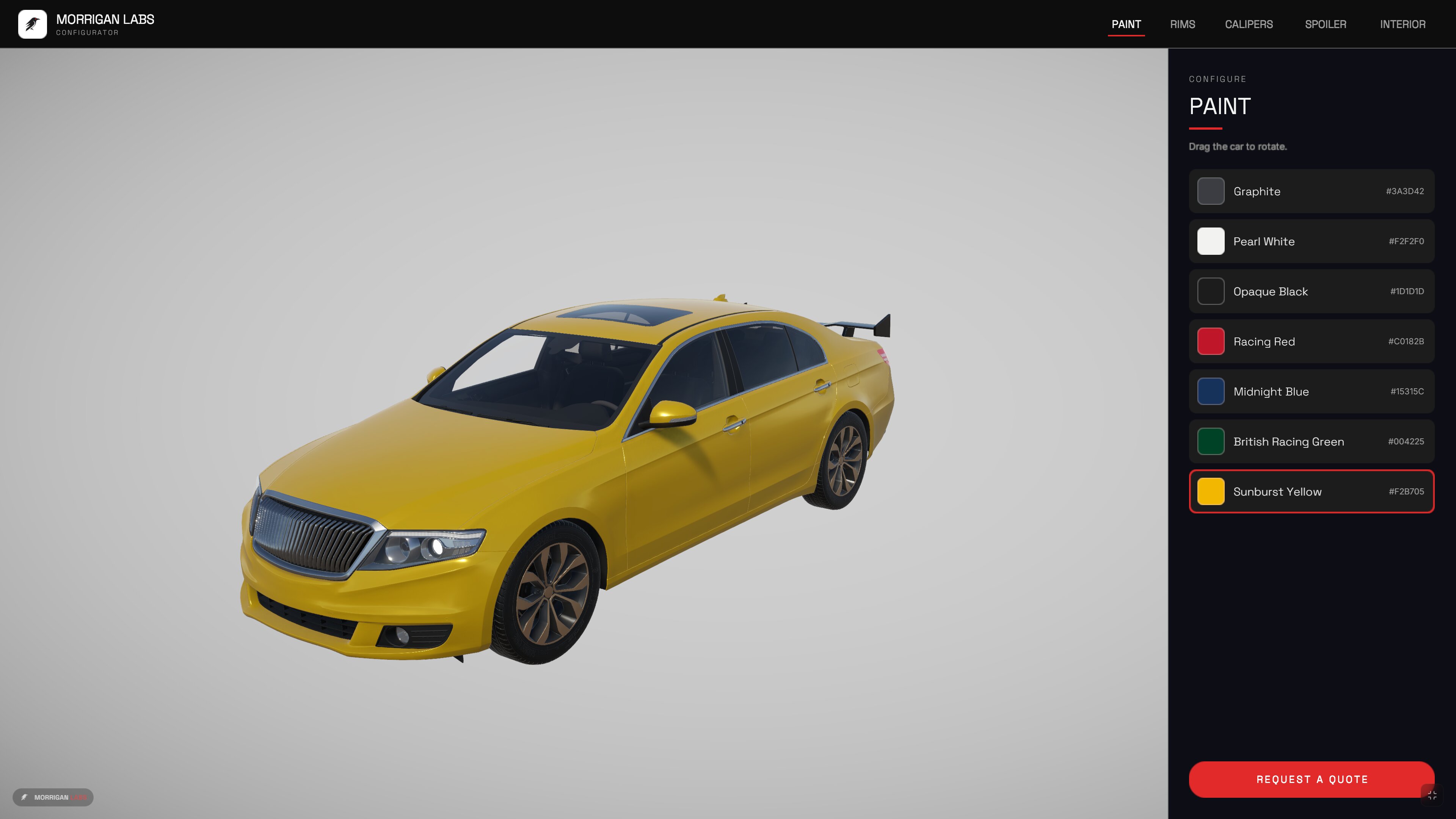 Live Car Configurator